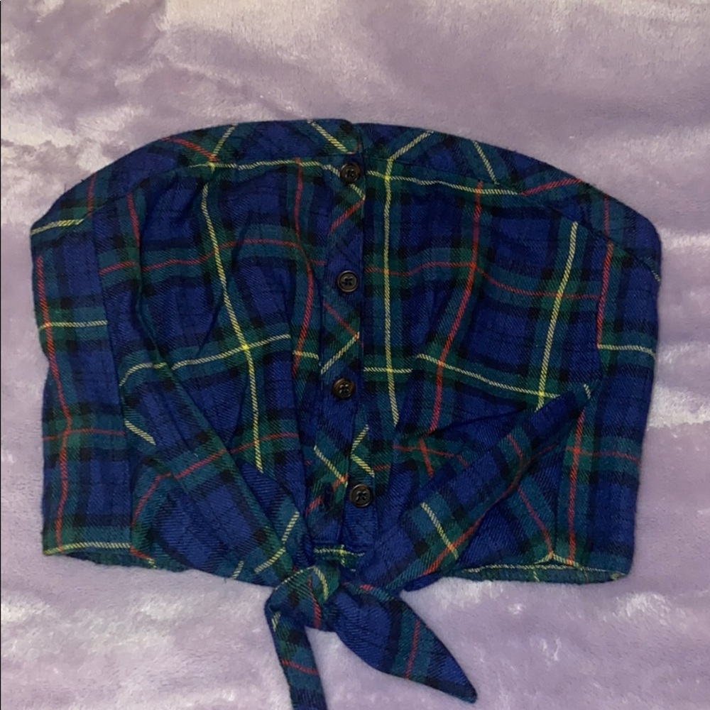 Urban outfitters plaid crop top!!